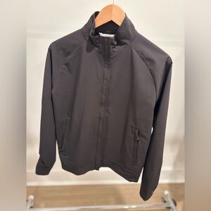 Peter Millar Black Windbreaker Utility Jacket